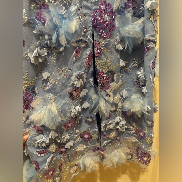 HELSI "Nora" sequin embroidered midi dress with 3D floral appliqué - Picture 6 of 8